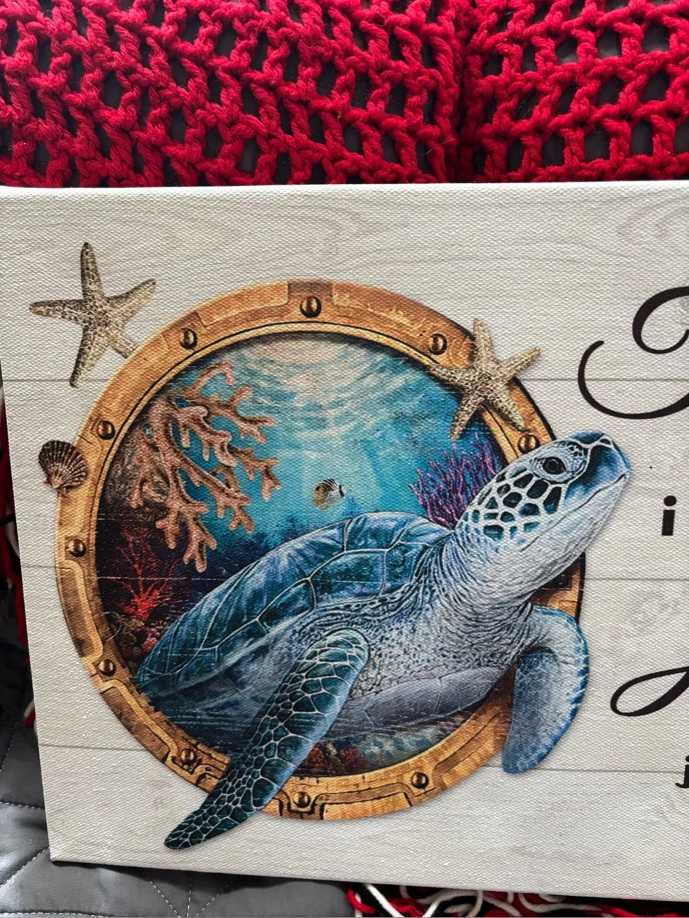 Turtle 🐢 canvas “today I choose joy “ James 1:2